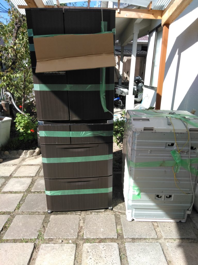 松山市にて不用品回収（170L以上冷蔵庫、16型以上テレビ、エアコン、ドラム式洗濯機）のご依頼　お客様の声