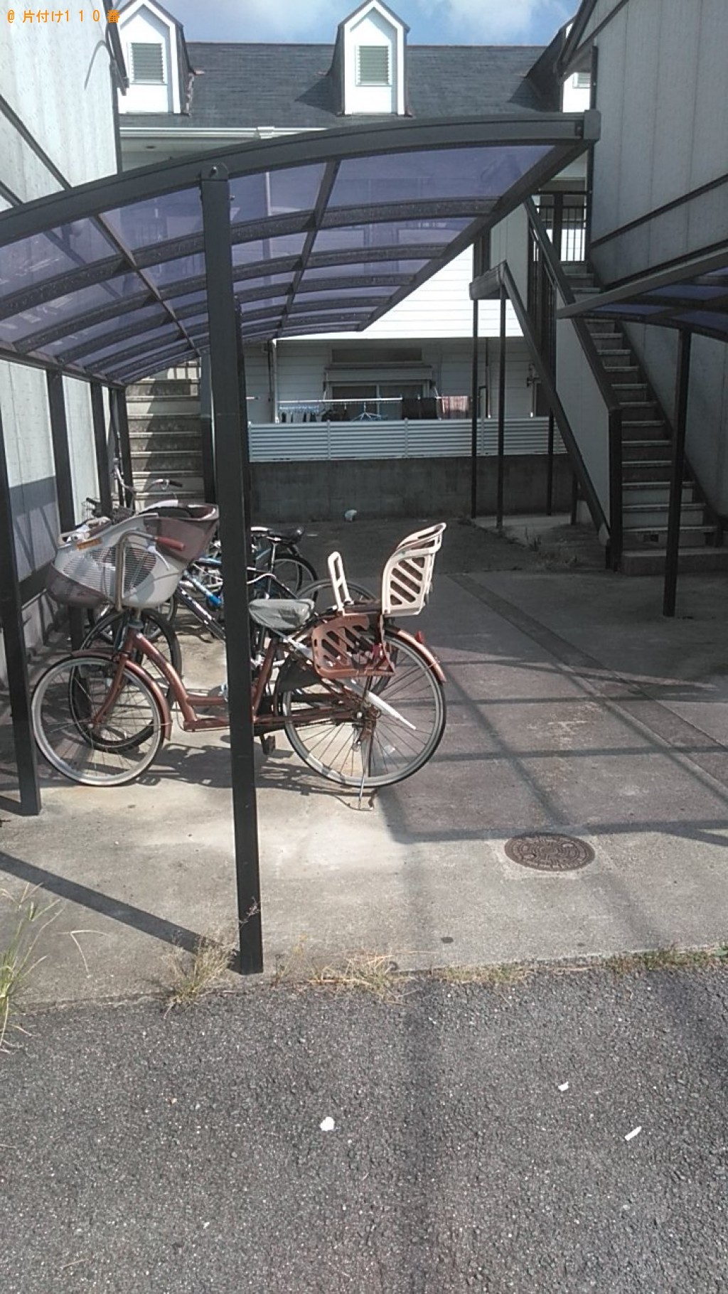 【今治市別宮町】PCデスク、オフィスチェア、折り畳み自転車の回収・処分　お客様の声