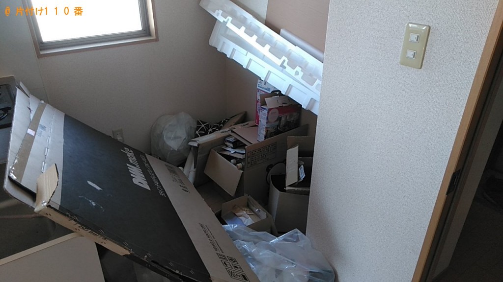 【松山市】テレビの梱包材、分別していない家庭ごみの回収・処分