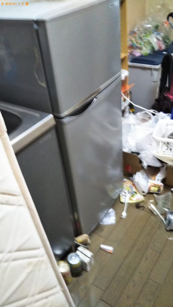 【松山市】冷蔵庫、洗濯機、シングルベッドの回収・処分ご依頼