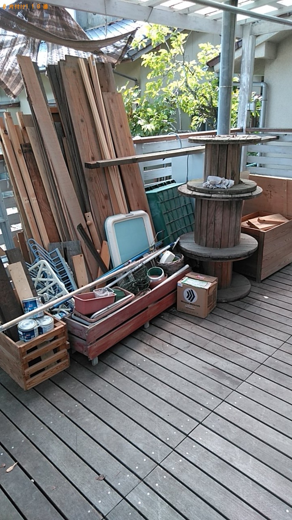 【松山市】冷凍庫、木材、PCモニター、ペンキの空缶等の回収・処分