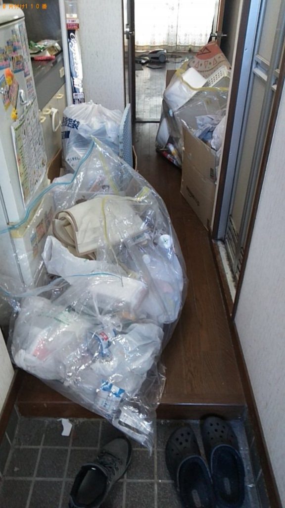 【宇和島市】室内物干し、釣り竿、長靴、一般ごみ等の回収・処分