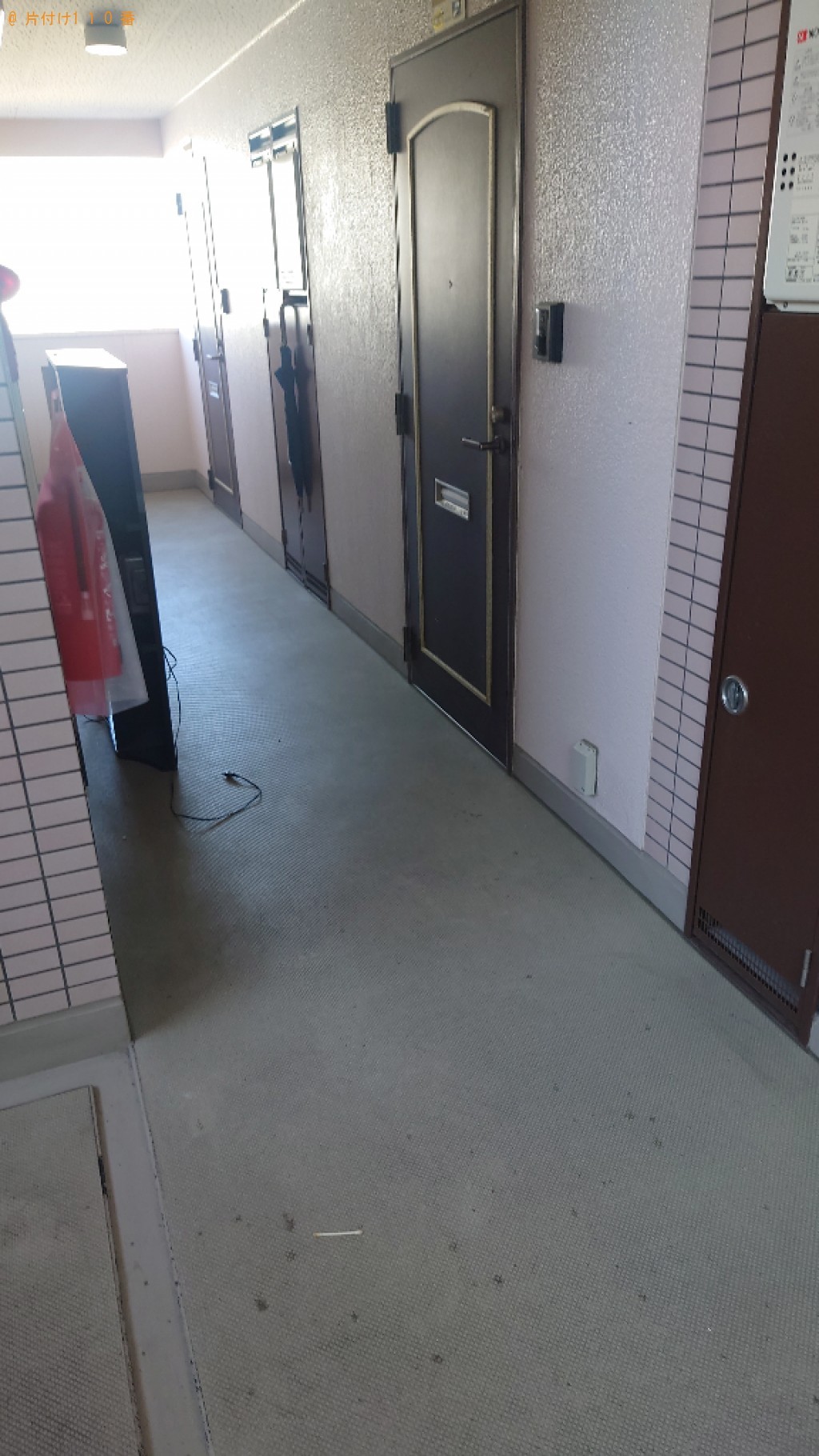 【松山市緑町】冷蔵庫、洗濯機、カラーボックス、電子レンジ等の回収