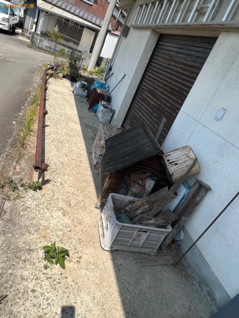 【松山市太山寺町】ポリタンク、犬小屋、かご等の回収・処分ご依頼