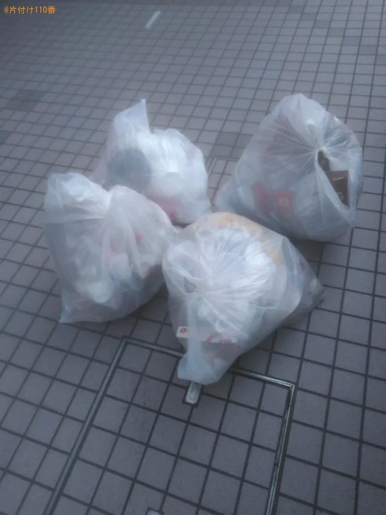 【松山市緑町】ガスコンロ、一般ごみの回収・処分ご依頼　お客様の声