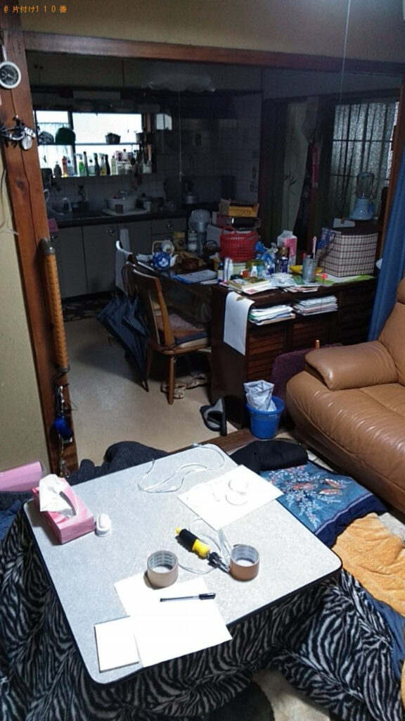 【宇和島市和霊元町】タンス、ソファー、こたつ、一般ごみ等の回収